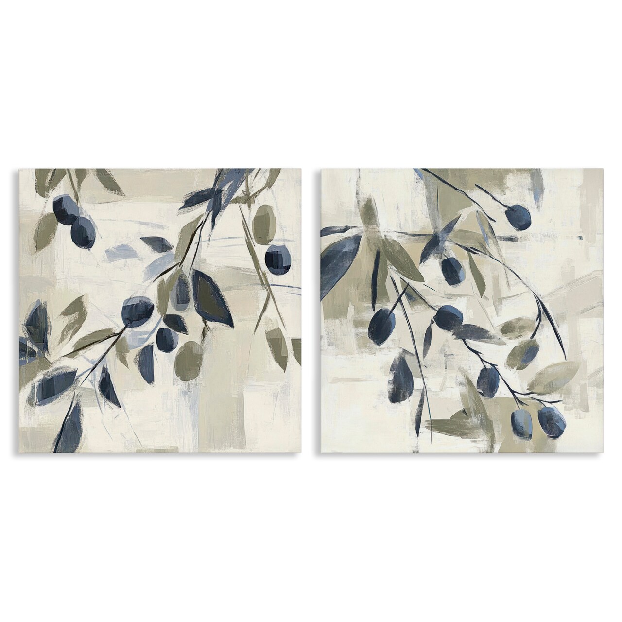 Stupell Industries Mediterranean Green Olives 2pc Canvas Set, design by Mona Grace